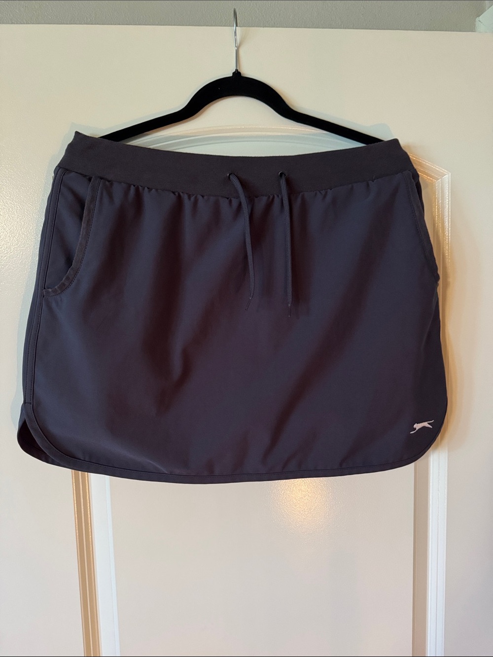 Slazenger Black Athletic Golf Skort with Drawcord Waist
